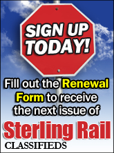 Renew Sterling Rail Classifieds Publication